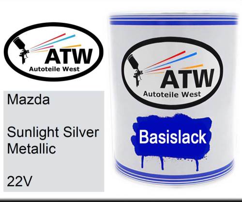 Mazda, Sunlight Silver Metallic, 22V: 1L Lackdose, von ATW Autoteile West.